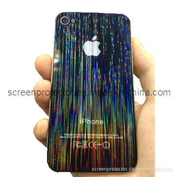 3D Meteor Shower Design Screen Protector for iPhone 4 Front and Back